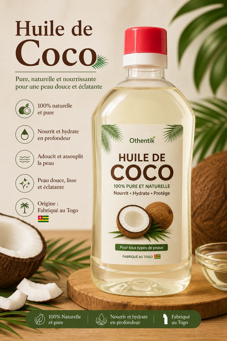 Huile de coco